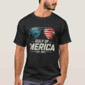 アメリカ湾2025年レトロサングラス Tシャツ (正面)