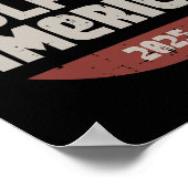 アメリカ湾2025愛国者男性女性キッズ ポスター (角)