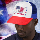 アメリカ湾。アメリカ国旗のボールキャップ、 キャップ