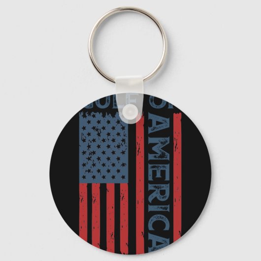 アメリカ湾 – アメリカ湾おもしろいアメリカ合衆国 キーホルダー (正面)