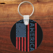 アメリカ湾 – アメリカ湾おもしろいアメリカ合衆国 キーホルダー (正面)