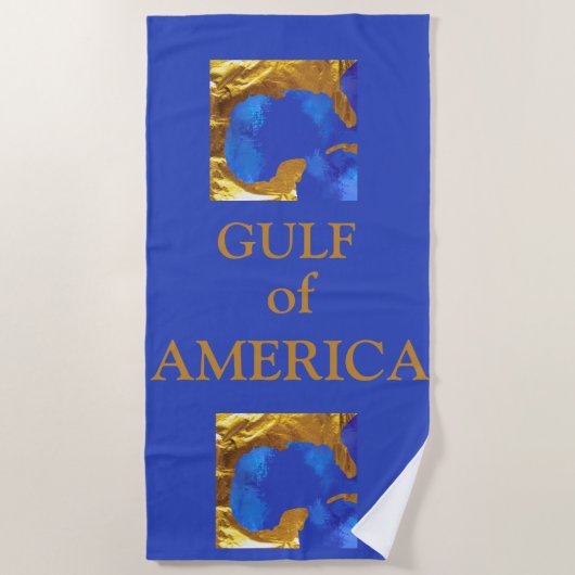 アメリカ湾 ビーチタオル (正面)