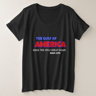 アメリカ湾… プラスサイズTシャツ