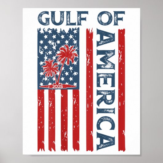 アメリカ湾Est 2025アメリカ合衆国アメリカ国旗(オン) ポスター (正面)