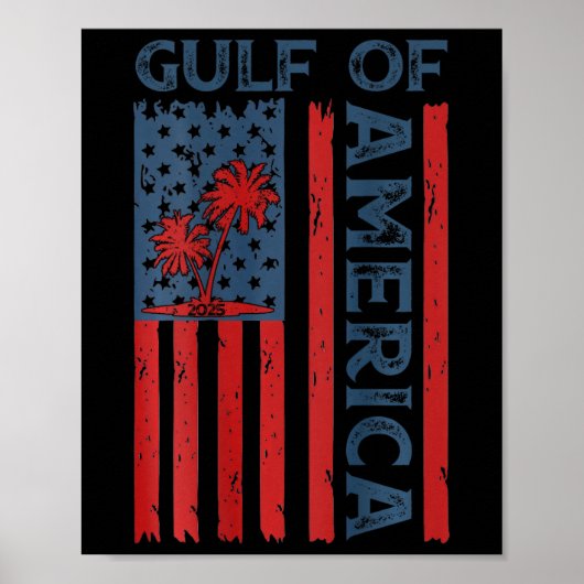 アメリカ湾Est 2025アメリカ合衆国アメリカ国旗（オン） ポスター (正面)
