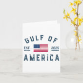 アメリカ湾Est 2025アメリカ国旗の湾 カード (黄色い花)