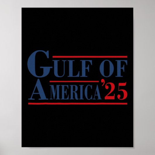 アメリカ湾Est 2025アメリカ国旗Gul ポスター (正面)