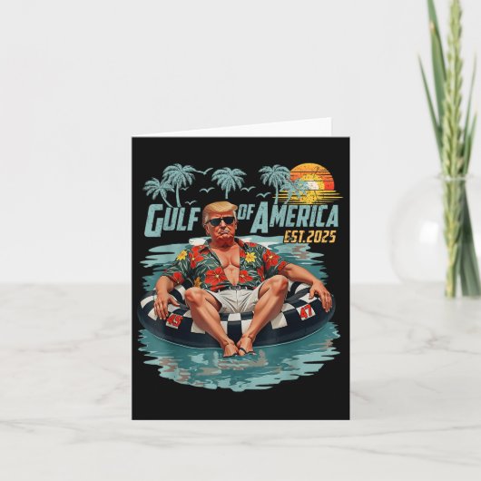 アメリカ湾Est 2025アメリカ国旗Gulf Me カード (正面)