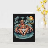 アメリカ湾Est 2025アメリカ国旗Gulf Me カード (黄色い花)