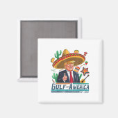 アメリカ湾Est 2025シンコデマヨトランプ マグネット (正面/裏面)