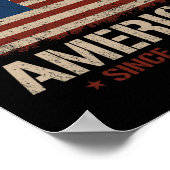 アメリカ湾Est 2025 47th American Flag Gu ポスター (角)