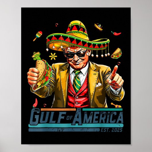 アメリカ湾Est 2025 Cinco De Mayo Trump G ポスター (正面)