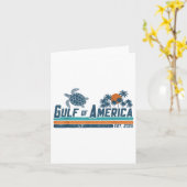 アメリカ湾Est 2025 Turtle Gulf Mexico カード (黄色い花)