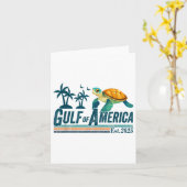 アメリカ湾Est 2025 Turtle Gulf Mexico カード (黄色い花)