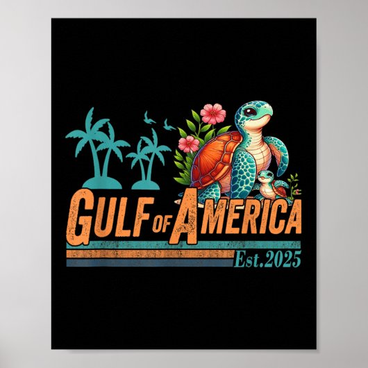 アメリカ湾Est 2025 Turtle Gulf Mexico ポスター (正面)