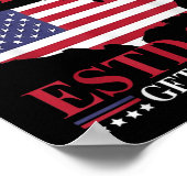 アメリカ湾Estd 2025は愛国心を乗り越える ポスター (角)