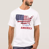 アメリカ湾Tシャツ男性へまたは女性 Tシャツ (正面)