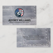 アメリカ溶接機 | 金属リベット 名刺 (正面/裏面)