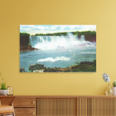 アメリカ滝ミストビューのメイド キャンバスプリント (インサイチュ (リビング))