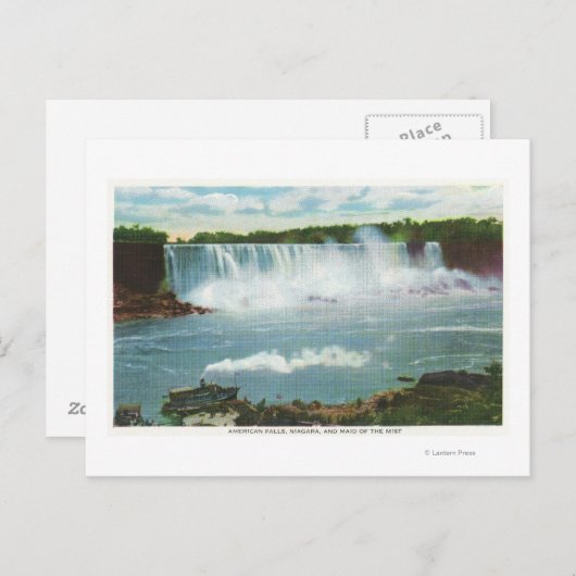 アメリカ滝ミストビューのメイド ポストカード (正面/裏面)
