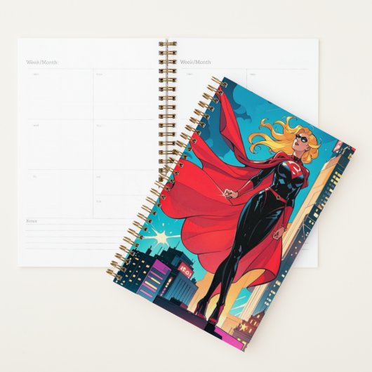 アメリカ漫画、レトロアメリカ漫画、スーパーヒーロー プランナー手帳 (ディスプレー)