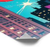 アメリカ漫画、レトロアメリカ漫画、スーパーヒーロー ポスター (角)