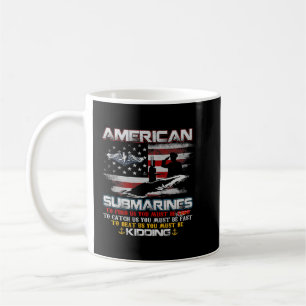 アメリカ潜水艦退役軍人サブマリナー米国旗兵 コーヒーマグカップ