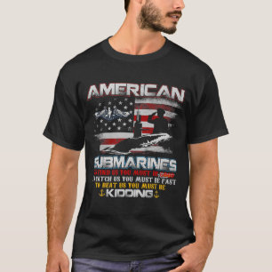 アメリカ潜水艦退役軍人サブマリナー米国旗兵 Tシャツ