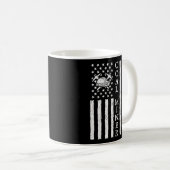 アメリカ炭鉱夫アメリカ国旗の鉱夫 コーヒーマグカップ (正面右)