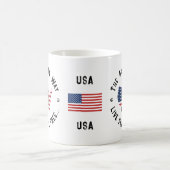 アメリカ無料で生きるアメリカの方法 コーヒーマグカップ (中央)