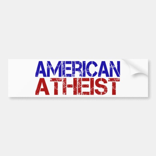 アメリカ無神論者 バンパーステッカー (正面)