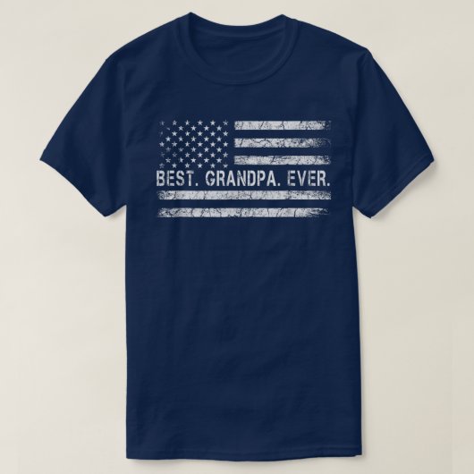 アメリカ父の合衆国最高ののFlでGrandpa Everと言う Tシャツ (デザイン正面)