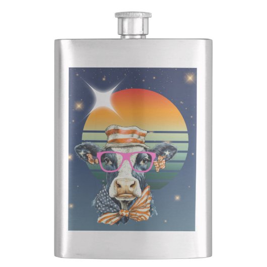 アメリカ牛 フラスク (正面)