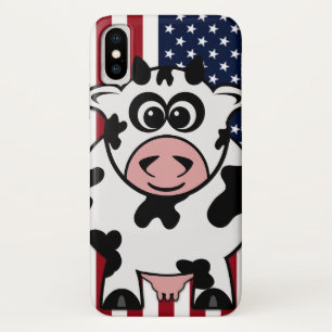 アメリカ牛 iPhone X ケース