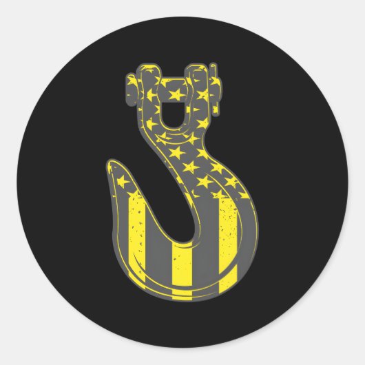 アメリカ牽引牽引トラックオペレータ牽引フック ラウンドシール (正面)