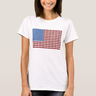 アメリカ犬の旗 Tシャツ