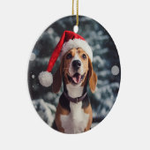 アメリカ犬クリスマス記念品 セラミックオーナメント (右)