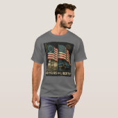 アメリカ独立のシンボル ベツィー・ロス旗 250周年 自由の250年 Tシャツ (正面フル)