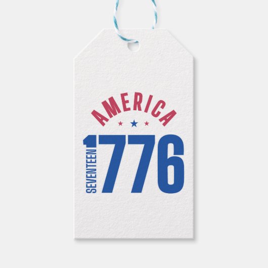 アメリカ独立の年 1776 ギフトタグ (正面)