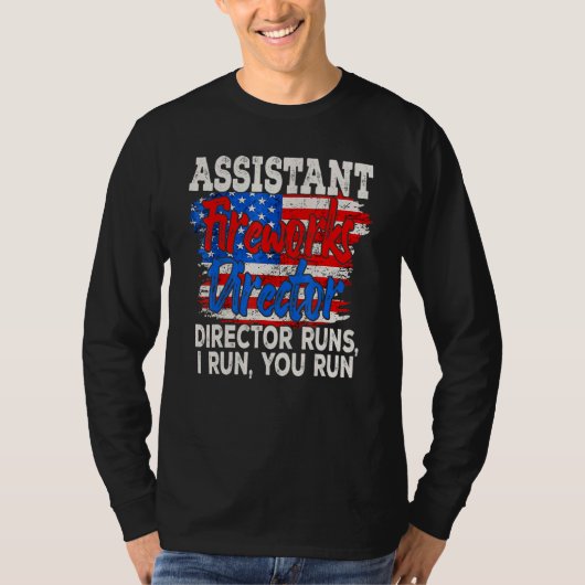 アメリカ独立の花火助監督 Tシャツ (正面)