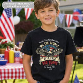 アメリカ独立の鷲 愛国的な子供用Tシャツ 7月4日 Tシャツ