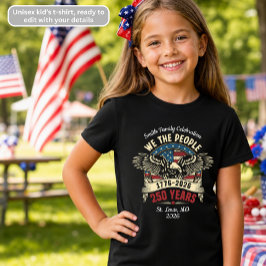 アメリカ独立の鷲 愛国的な子供用Tシャツ 7月4日 Tシャツ