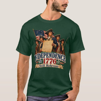 アメリカ独立は1776年 依然として重要なアメリカ革命 Tシャツ
