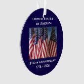 アメリカ独立宣言250周年記念 オーナメント (正面)