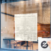 アメリカ独立宣言 ウィンドウサイン (カフェ窓)