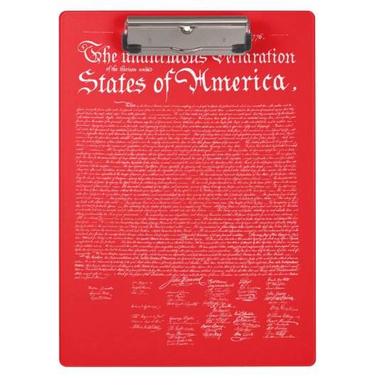 アメリカ独立宣言 クリップボード (正面)