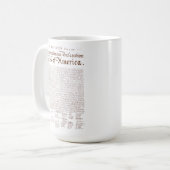 アメリカ独立宣言 コーヒーマグカップ (正面左)