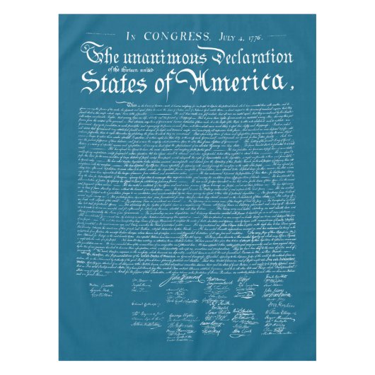 アメリカ独立宣言 テーブルクロス (正面)
