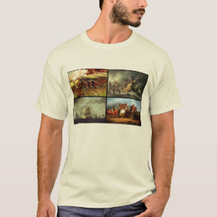 アメリカ独立戦争のコラージュ Tシャツ