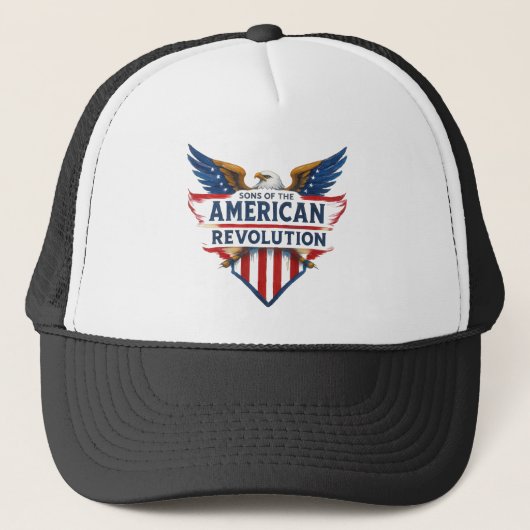 アメリカ独立戦争の息子たちイーグル米国史 キャップ (正面)